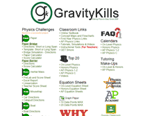 Tablet Screenshot of gravitykills.net